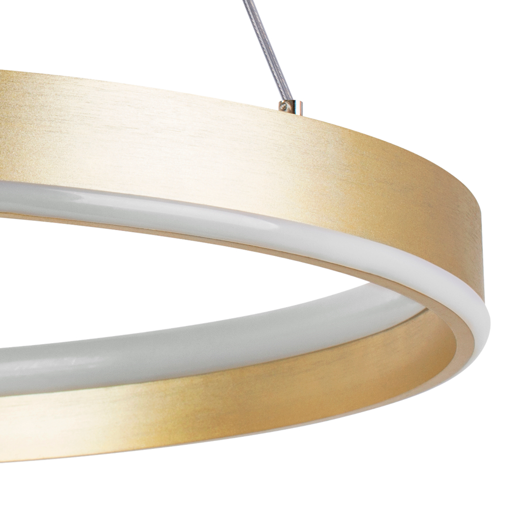 736402 Люстра ROTONDA 91W LED 4823LM 120G ЗОЛОТО 3000-6000K