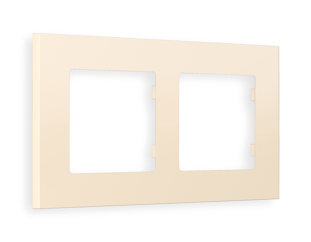 AF250332 Рамка ALFA Qubi (Бежевый матовый) 2-ая