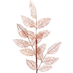 Ветка декоративная «Осенняя пора» 85 см, Янтарь