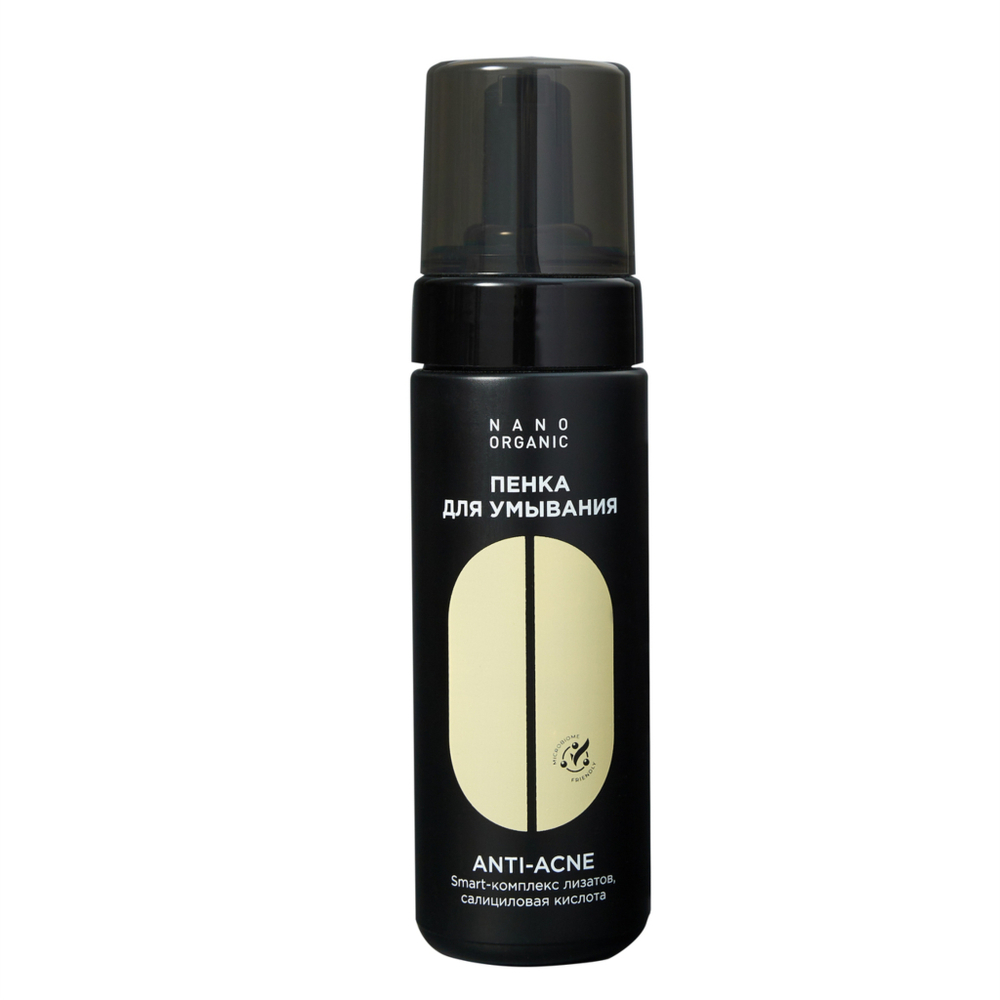 Пенка Nano Organic для умывания для проблемной кожи Anti-Acne, 160 мл