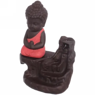 Подставка под стелющиеся благовония «Будда» цвет красный 12*9см DLX-Bd