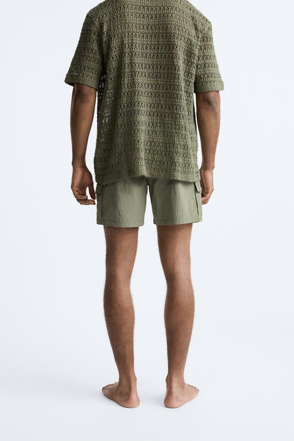 ZARA ПЛАВКИ КАРГО, ПЫЛЬНЫЙ ХАКИ