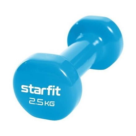 Гантель виниловая STARFIT DB-101 2.5 кг, синий