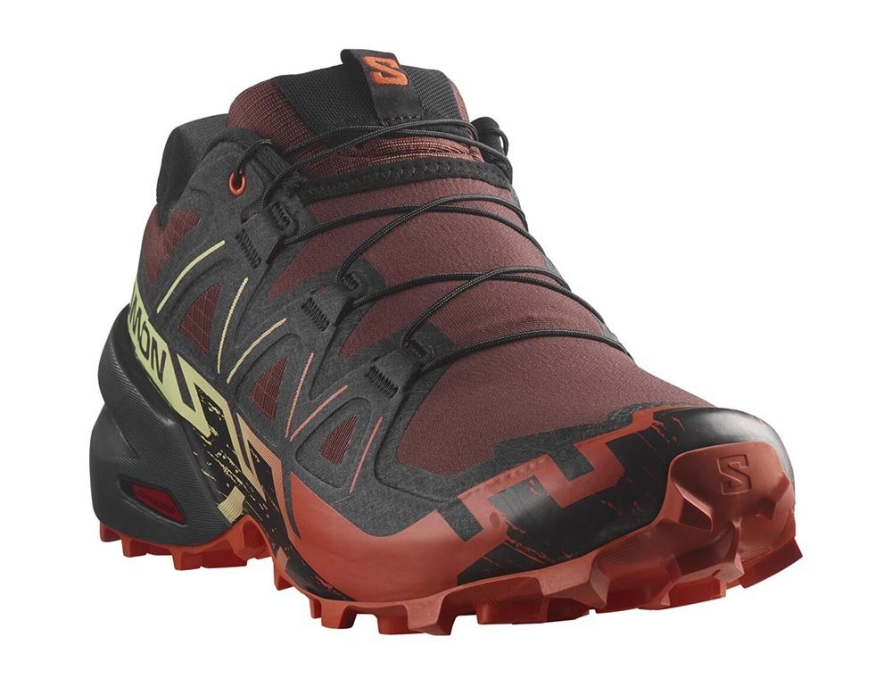 Кроссовки для бега мужские Salomon Speedcross 6 M Черный и Вишневый