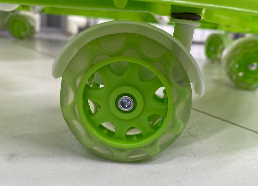 Ходунки SBL 5301 (Teddy Bear)  зеленый (силиконовые колеса)