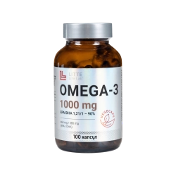 Омега-3 Litte Life Lab, 1000 мг, 100 капсул