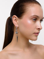 Серьги "Thorn and Ball" Silver