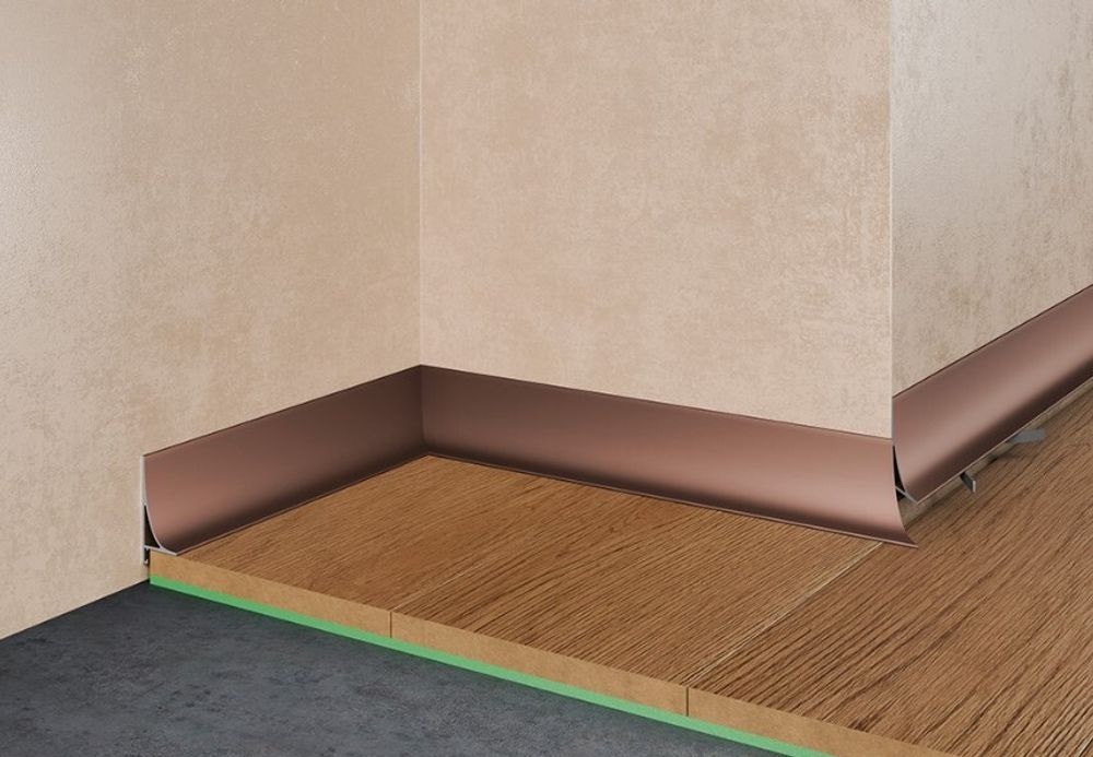 Щелевой плинтус Pro Design Corner L 584 коньяк, 2700x15,5x30 мм