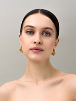 Серьги "Triple thorns" Gold