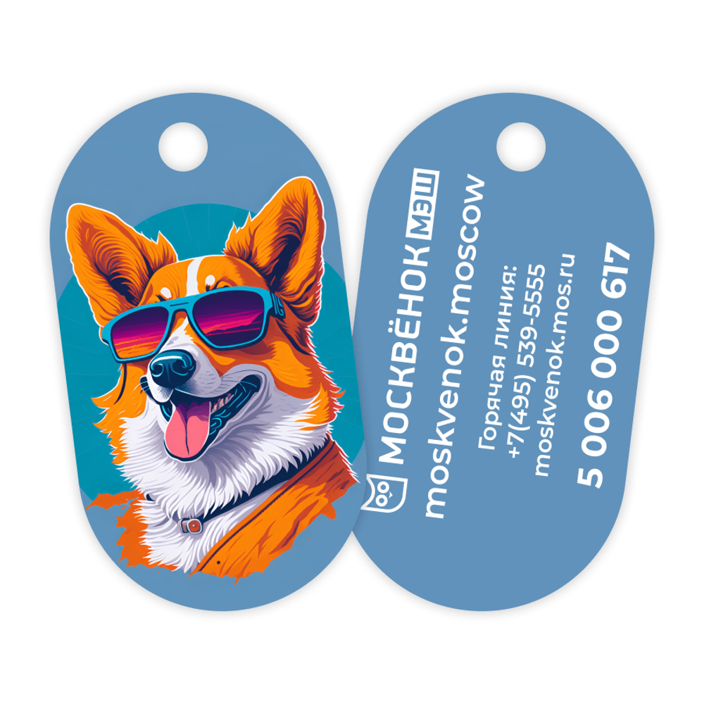 Брелок Москвёнок ART №7 (проход + питание)