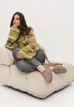 Лоферы // Ivana // Tobacco // Fluffy