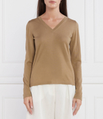 хлопчатобумажный свитер cavour Max Mara Leisure - коричневый(336606366)