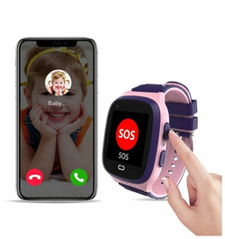 Детские умные смарт-часы Smart Baby Watch LT31 4G с поддержкой Wi-Fi и GPS, HD камера, SIM card(Фиолетово/Розовый)