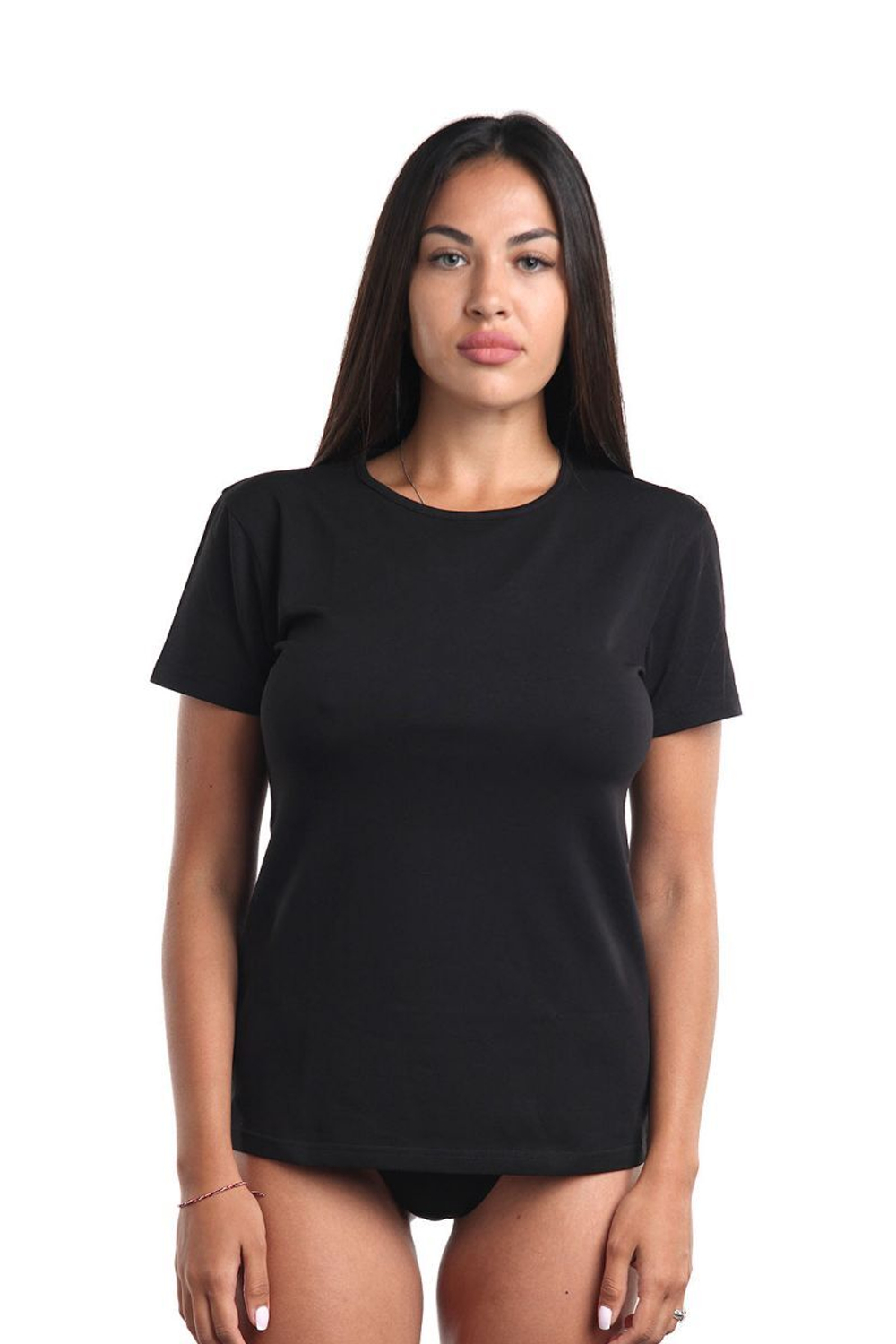 Женская футболка из хлопка (Размер: L) (Цвет: бирюзовый)