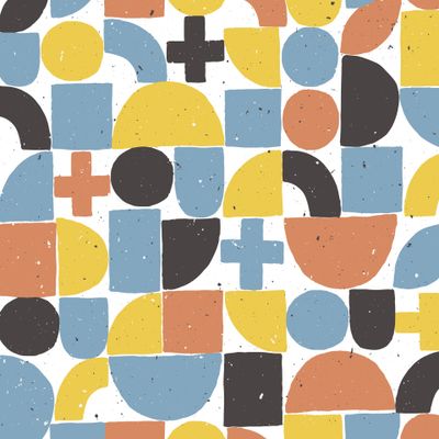 Цветная ретро геометрия