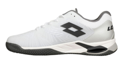 Теннисные кроссовки Lotto Mirage 100 II Clay - all white/asphalt/vapor gray - White Gray