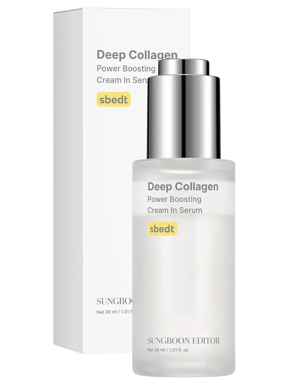 Sungboon Editor Двухфазная сыворотка-крем с коллагеном для упругости кожи Deep Collagen Anti Wrinkle Cream In Serum 30 мл