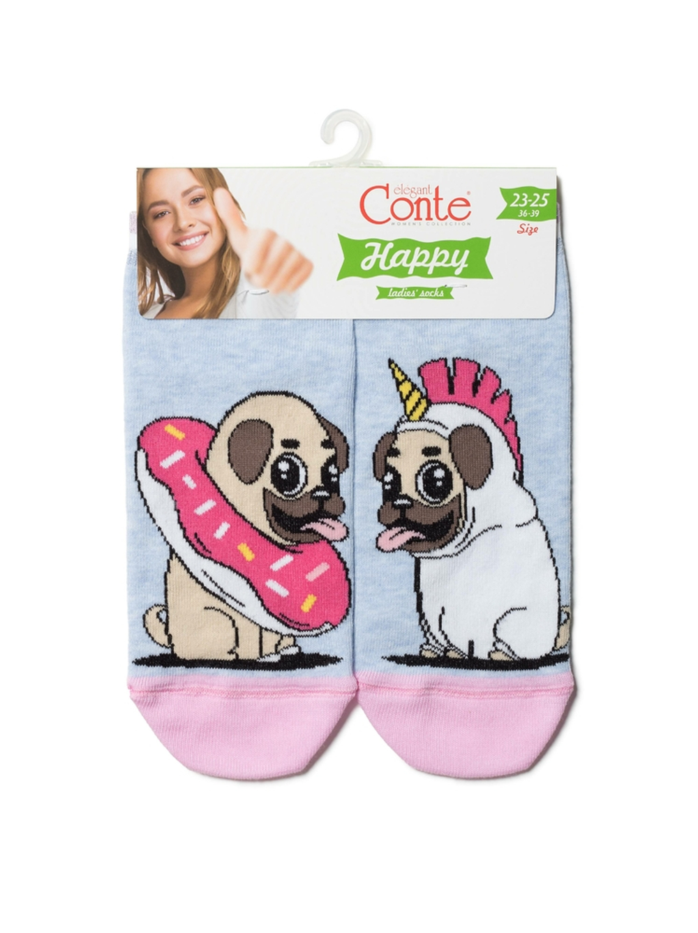 CONTE HAPPY Короткие хлопковые носки
