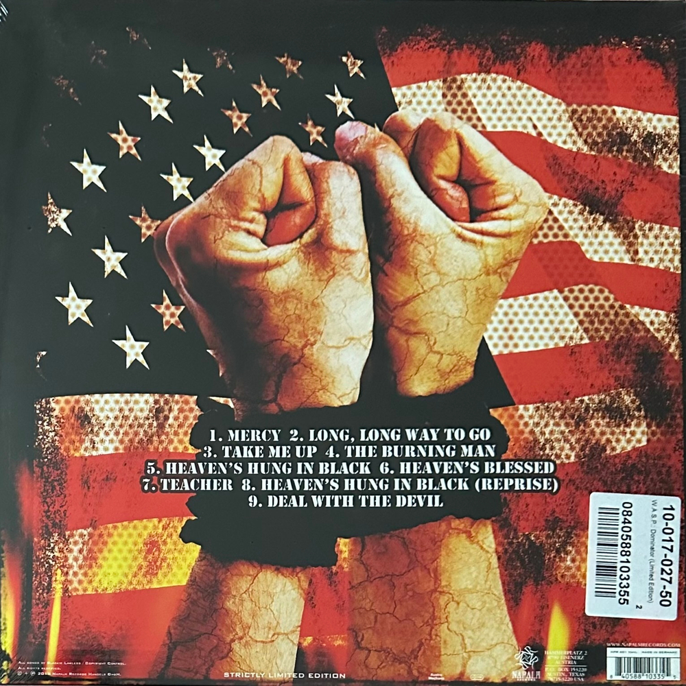 W.A.S.P. ‎– Dominator (Германия 2015г.)