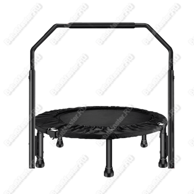Каркасный батут, с П-образной ручкой, диаметр 4 фт, черный