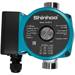Циркуляционный насос SHINHOO BASIC 15-6S N 130 1x230V