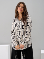 Рубашка Ртс-058/бежабстракция