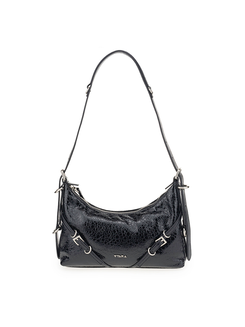 T2531 BLACK Сумка жен., нат. кожа