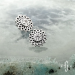 Накрутка "Sole" - Белое золото - White CZ