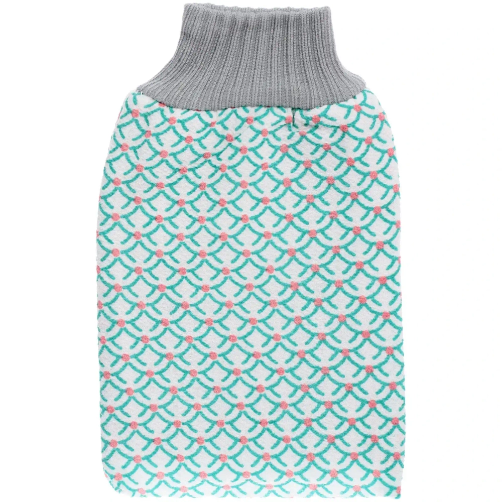 Мочалка - варежка скрaбирующая «Premium - LANPASSO», цвет зеленый, 24*15см (ZIPпакет)