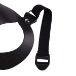 Чёрная кожаная маска с длинными ушками Зайка Sitabella BDSM Accessories 3186-1