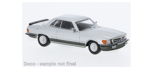 Автомобиль Mercedes SLC 450 5.0 (C107), серебрянный, 1:87