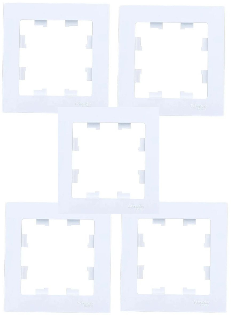 AtlasDesign  1-постовая рамка, универсальная, ATN000101 белый 5шт