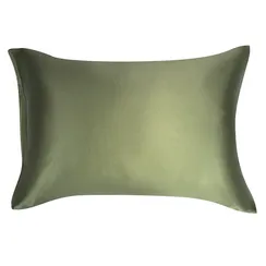 Наволочка из натурального шелка мятного цвета из коллекции essential