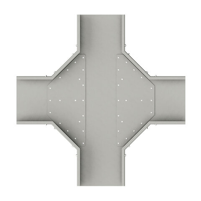 Ответвитель X-образный горизонтальный  150х50, стеклопластик