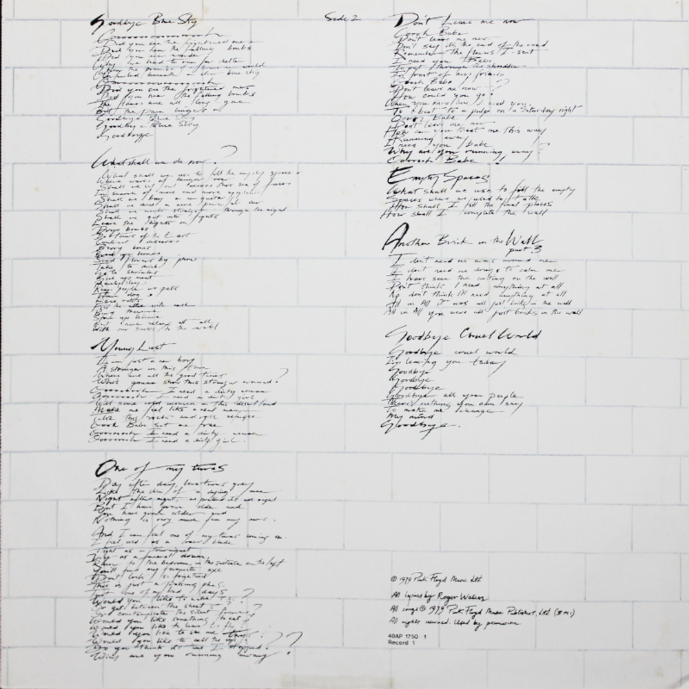 Pink Floyd / The Wall (2LP)