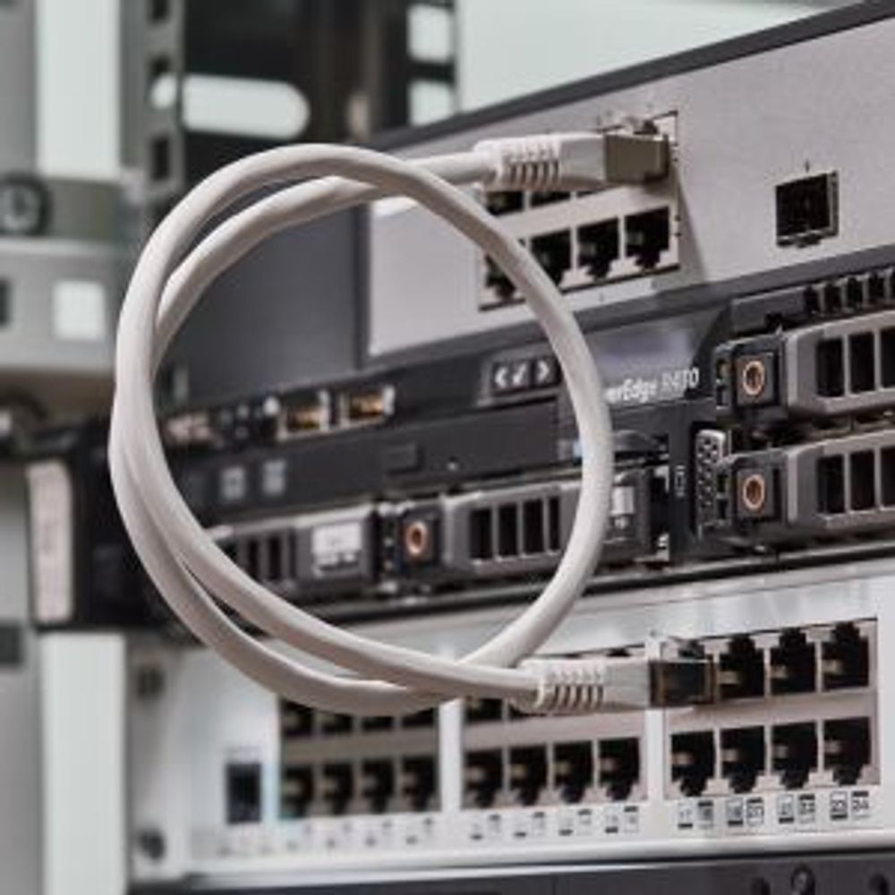 Шнур коммутационный патч-корд F/UTP RJ45-RJ45, CAT 6, LSZH серый, 0,5м REXANT