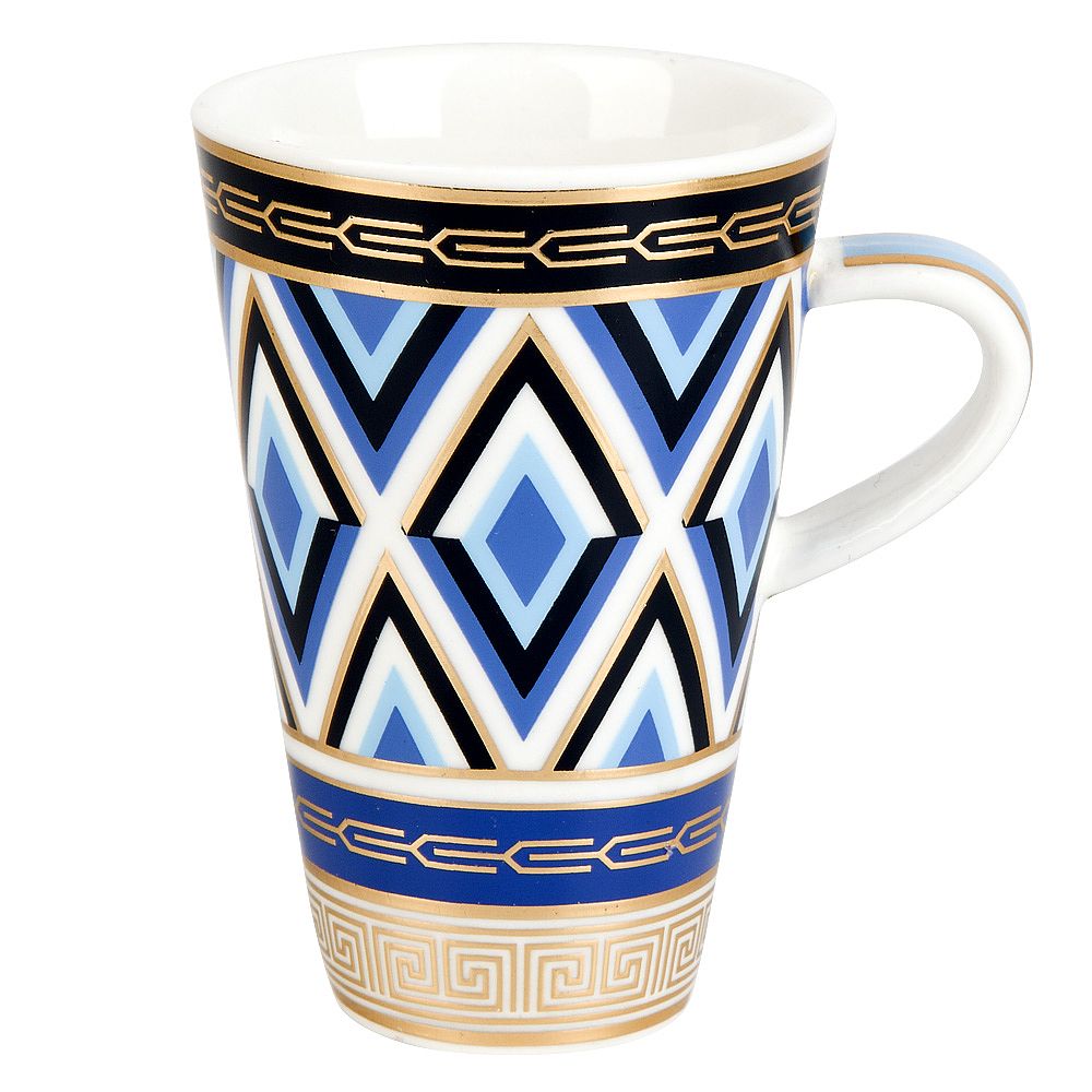 Набор кофейный 12пр. "Golden Blue" (6 персон) v=90мл. (фарфор) (подарочная упаковка)