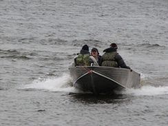 Алюминиевая моторно-гребная лодка СПЭВ Блик 40