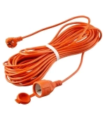 Удлинитель силовой, С заземлением, IP54, Влагозащита, Оранжевый, 20м