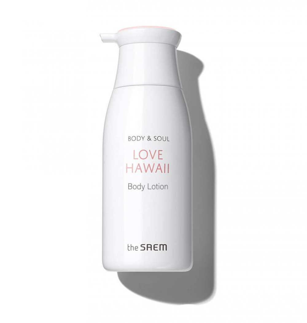 Лосьон для тела с экстрактом цветов гибискуса THE SAEM Body & Soul Love Hawaii Body Lotion 300 мл