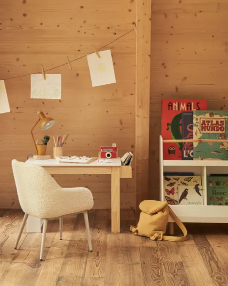 Детский стульчик Konna, белое букле