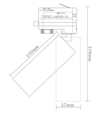 Светодиодный светильник для трехфазной шины, 10Вт