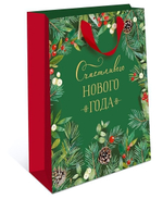 Пакет подарочный бумажный стандарт плюс новогодний 260х320х120 1310.723 (АртДизайн)