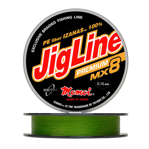 Шнур JigLine Premium 0,16 мм., 13 кг, 100 м, хаки