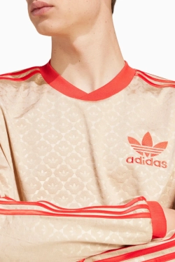 Тениска с дълги ръкави adidas David Beckham Originals - бежевый