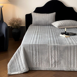 Покрывало Велюр 230х245 Серый