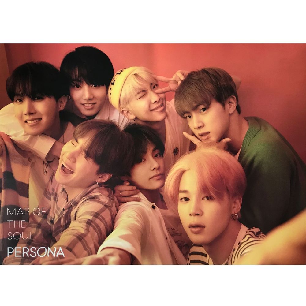 Официальный постер BTS - Map of the soul: PERSONA (1 ver.)