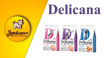 Акция на сухие корма Delicana