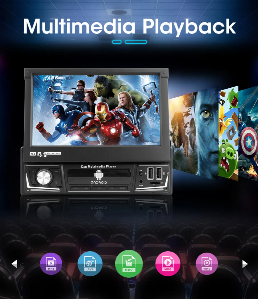 Автомагнитола 1Din DV-Pioneer-OK AH-7177 (7"/2+32GB/Android13)