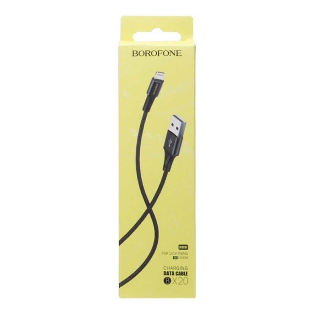 Кабель USB - Lightning BOROFONE BX20 (черный) 1м